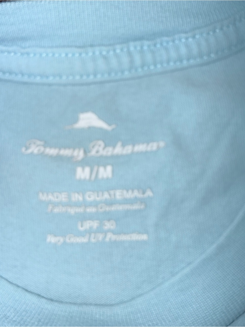 Tommy Bahama Light Blue Short-Sleeve Bar Logo Tee - Picture 2 of 9